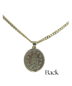 Necklace gold our lady at front