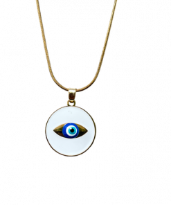 Necklace  Evil eye Circle Pendant