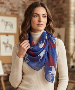 Horses Galloping Print Scarf