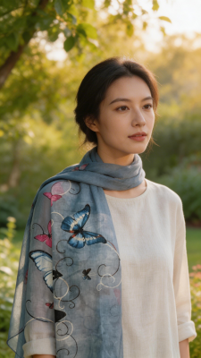 Butterfly scarf