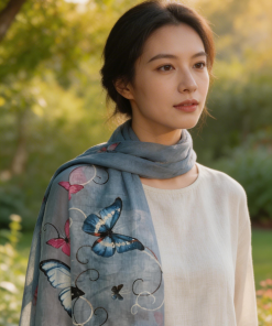 Butterfly scarf