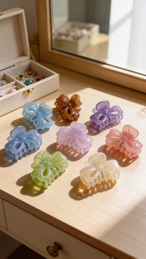 Hair clip Bright colour 24pcs-Final Sale
