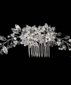 Hair Comb for bride and long style pearl and crystal