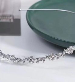 Hair band with small rhinestones or pearls