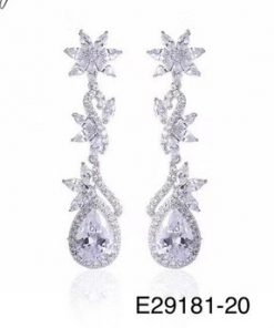 Cubic zirconia earring sparkling