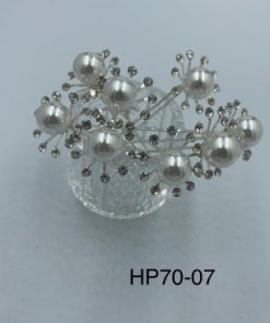 Hair pin for hair decoration 12 pcs set rhinestones clear and pearl