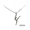 Ballerina Necklace-Crystal Extension Pose