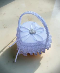 Heart-Shaped Wedding Ring Basket