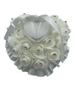 Heart-Shaped Roses Wedding Ring