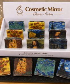 Alternative view of compact mirror - SQ, Famous Paintings/ assorted box of 12 pcs