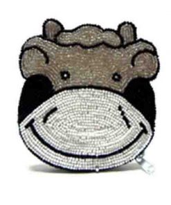 Cow Face, Black, White & Silver