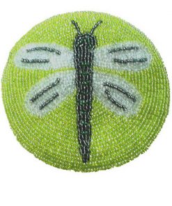 Dragonfly on Green (Round)