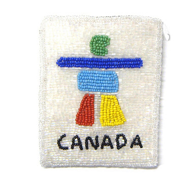 Inukshuk, Canada on White (Rectangle)