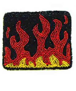 Flames w/ Black Background (Rectangle)