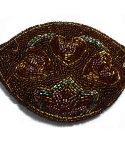 Hearts on Brown Oval