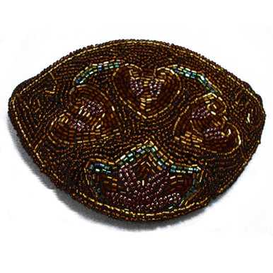Hearts on Brown Oval