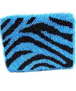 Zebra Print, Black & Blue (Rectangle)