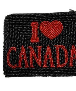 B/W I Love Canada, Red on black
