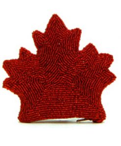 Maple Leaf Cut Out, Red