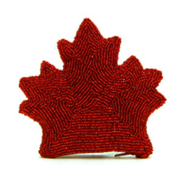Maple Leaf Cut Out, Red