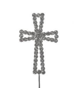Cake Topper - Cross - Style3 -6.2cm-Outline-COL