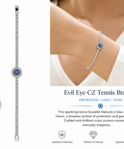 Evil Eye CZ Bracelet