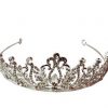 Hair Tiara- Swirls and leaf design topped with rhinestones
