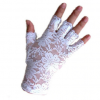 Wedding Half Finger Lace Gloves,  short - White or Black
