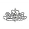 Small Hair Comb - Dangling Rhinestone Tiara (7.5cm)
