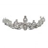 Hair tiara- large crystal flower