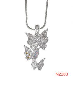 Necklace - Three Butterflies