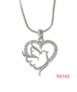 Necklace - Heart Dove