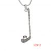 Necklace - Hockey stick with puck