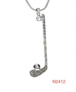 Necklace - Hockey stick with puck