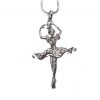 Ballerina Necklace-Crystal Round Arm Pose