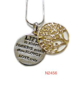 Necklace -Tree of Life with Quote