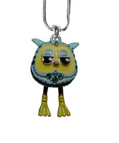 Necklace - Owl Blue