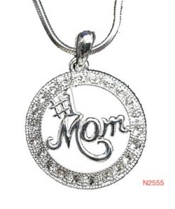Necklace - #1 Mom, circle