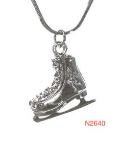 Necklace - Skate w/ crystal on Toe