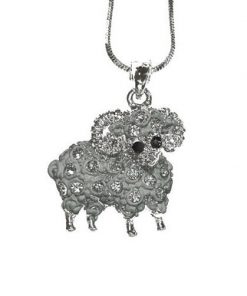 Necklace - Ram with White Wool