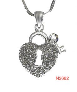 Necklace - Heart w/Keyhole
