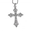 Necklace - Cross, Pointy Ends and Crystals