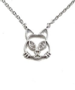Necklace - Bunny face outline