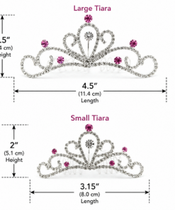Alternative view of Pink Crystal Princess Tiara