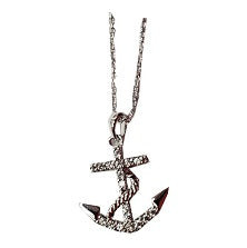 Necklace - Anchor thin and dainty