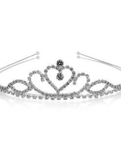 Hair tiara - Swirls with heart in middle