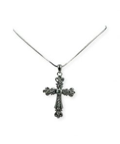 Necklace- Cross with rhinestones