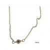 Necklace- Flat evil eye ( colour options )