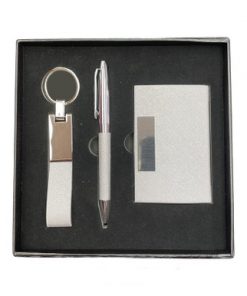 Box set- Pen with keychain and card holder