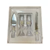 Cake server and Toasting Glasses Set